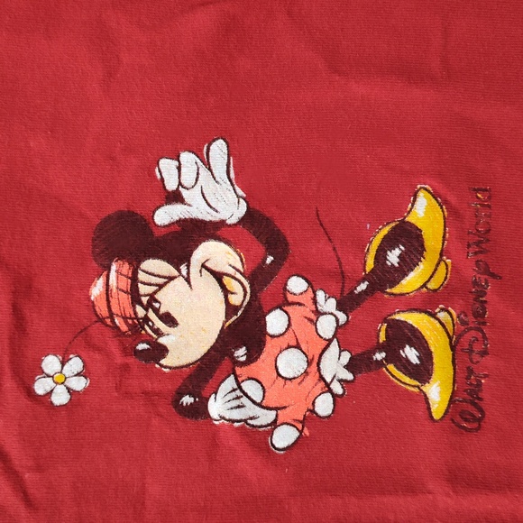 Vintage Walt Disney World Red Minnie Mouse T-Shirt 24m - Picture 2 of 4